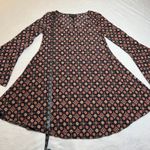 Romeo + Juliet Couture Scoop Neck Floral Print A-Line Mini Dress Size Groovy Mod Photo 8