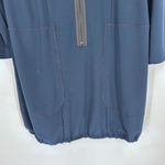 NWT Sun Kim Dark Teal Full Zip Blue London Tunic Dress Size XS Bubble Hem Photo 4