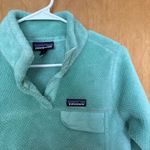 Patagonia  Fleece Pullover Jacket Ladies Small Green Sweatshirt‎ Photo 2