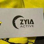 Zyia  Active Neon Yellow Metallic Pocket Light N Tight NWT P3 Photo 4