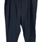 ALLSAINTS  Lyon Asai Cropped Pleated Trouser Pants Navy 10‎ Photo 0