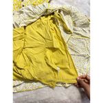 Wish  Golden Bloom Dress Women's Large Yellow Mini V-Neck Puff Sleeve Ruffle RTR Photo 11