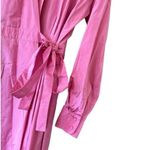 Max Mara Pink Taffeta Trench Coat Dress Size 12 Photo 2