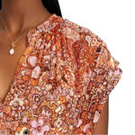 ALC Frank A.L.C. Silk Carly Floral Smocked Mini Dress Size 00 NWT Photo 3