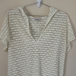 Jordan Taylor Swimsuit Bikini Cover Up Dress White Silver Hooded USA Made Size M Photo 2