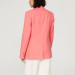 ALC Frank A.L.C. Size 0 Coral Donovan Linen Blend Blazer Jacket Preppy Heritage Old Money Photo 1