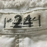 We The Free ⭐️ New with tags distressed deco white denim skirt in size 24 Photo 4