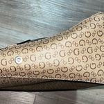 Guess  Rectangular Logo Brown Skinny Satchel Purse Handbag Photo 6