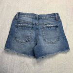 Vervet  Blue Jean Shorts with Raw Hem and Distressed Look Photo 1