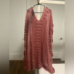 Indigo Blue 2 Piece  Lace Kaftan Dress in Dusty Rose Photo 6