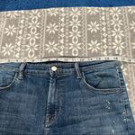 J Brand Alana Distressed High Rise Skinny Crop w/ Fray Hem In Indiana Wash 30 Photo 4