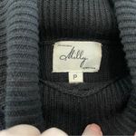 Milly New York Black Cable Knit Turtleneck Sweater Silk Cashmere Cotton Blend Size undefined Photo 1