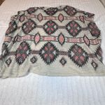 Blushed Cardigan Womens M Open Front Aztec Geometric Knit Sweater Boho Fall Size M Photo 1