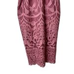 Bardot 4 XS Gia Lace Pencil Midi Dress Spaghetti Strap Pink Photo 8