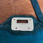 Cole Haan  Green Snakeskin Embossed Leather Bag Photo 15