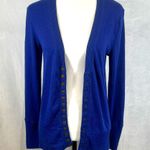 Zenana Outfitters Royal blue classic snap front vneck cardigan size medium Photo 7