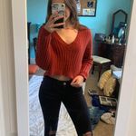 Forever 21 Burnt Orange Ribbed Sweater Photo 0