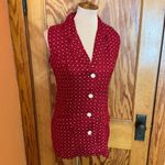 Vintage 90s Red dotted vest Photo 5
