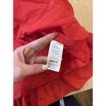 Free People  Selia Slip Racing Red V Neck Tiered Lace Straps Size Small 2465 Photo 9