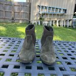 Violet & Red women's Cupid Suede Bootie Olive Size 7.5ā boho cottagecore Green Photo 2