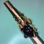 Vintage Layered Elegant Boho Orange & Brown Fall Tones Floral Necklace Photo 4