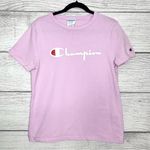 Champion Barbie Pink  Logo Classic Casual T-Shirt Women’s Tee Size Medium Photo 5