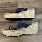 UGG  Zamora Suede Leather Thong Wedge Platform Sandals Women's Photo 7