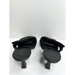 Abound  Sandals Womens Size 7 Qarly Heeled Black Square Toe Slip On Open Toe Heel Photo 4