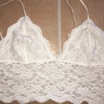 Free People  intimately White Lace Bralette Size Large Photo 5