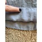 Kirra  Silver Gray Y2K Lace Racerback Babydoll Cami Tank Top Shirt Blouse Large Photo 6