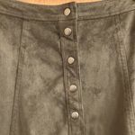 Abercrombie & Fitch skater style green suede skirt Photo 1