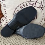 Naturalizer  Genevieve Black Leather Slide Sandals Photo 6