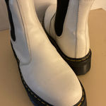 Dr. Martens  women white leather platform chelsea Quad boots size 11 Photo 0