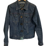CAbi Artsy Jean Jacket with snap closures and unique Vintage Buttons Size M Photo 0