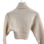 For Love & Lemons Cream Cropped Turtleneck Sweater XXS New Photo 4