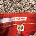 DKNY Jeans Soho Skinny Orange Denim Pants Size 04 Women's Photo 1