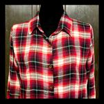 About A Girl thermo button down plaid blouse Size Small Photo 3