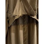 Gallery Trench Coat Removable Hood Classic Rain Coat Button Front Size 12 Medium Photo 13