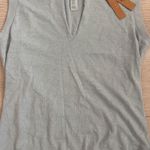 SKIMS NWT Worn In Jersey Split Neck Muscle Tank Denim Photo 6