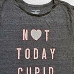 Lane Bryant Women’s 14/16 Crew Neck Tee T-Shirt Top Black Not Today Cupid EUC Photo 3