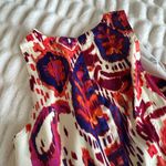 Donna Morgan Colorful Aztec Watercolor Print Dress Photo 4