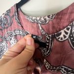 Women’s Paisley Pullover Semi Sheer Blouse Dusty Rose Women’s Size Medium Pink Photo 1