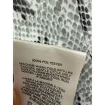 EXPRESS Sheer Gray Snake Skin Turtleneck Tie Blouse Long Sleeve Size XS Photo 4