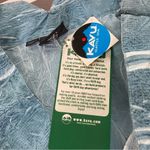 KAVU  Women's Skirt‎ Sz 8 Athletic Athleisure Blue Grey White Side Zip New Photo 6