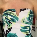 Charlotte Russe Strapless Leaf Print Romper Photo 1