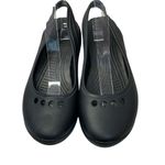 Crocs  Kadee Black Slip On Slingback Flats Comfort Shoes Women’s Size 10 Comfort Photo 1