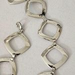 Vintage Silver Square Mod Chain Link Belt Photo 2