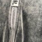 FILA  velour 1/4 zip black pullover hoodie XL casual active cropped sporty Y2K Photo 7