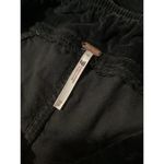 We The Free Black In My Feelings Mid Rise Crop Boot Cut Velour Pants XS Photo 5