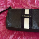 L.A.M.B. Green Clutch Leather Vintage Wristlet Striped Y2K Photo 0